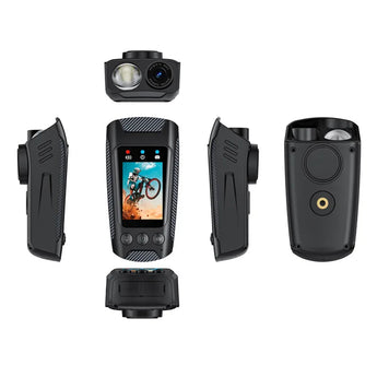 3-In-1 Multifunction 4K Camera Motorbike Riding DV 6 Axis EIS Sony Sensor 2.0' IPS Screen Lightweight with Flashlight Bike Helme