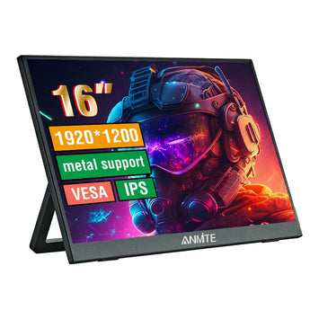 16-Inch Portable Touch Monitor Non-Touch Optional 1200P HDR 16:10 for Xbox PS4 / 5 Switch Cell Phone PC Loptop Extension