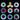 6Colors Creative LED Light Luminous Fidget Spinner Changes Hand Spinner Golw in the Dark Stress Relief Toys for Kids