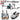 T01 Mini Drone 4K HD Camera 4.5' Touch Screen GPS Obstacle Avoidance Brushless Motor Folding Quadcopter for Photography