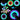 6Colors Creative LED Light Luminous Fidget Spinner Changes Hand Spinner Golw in the Dark Stress Relief Toys for Kids