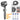Shower Head Kit High Pressure Shower Head for Hard Water High Pressure Shower 3-Mode Adjustable Spray with Massage Bathroom