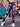 Spring/Summer Polyester Satin Tight Underpants with Digital Printing Big Lips Fine Sparkle Luster Mid-Cut Pants for Women