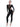 Sexy Mesh Patchwork Rompers Women Jumpsuits Fashion O Neck Long Sleeve Skinny Black Jumpsuits Female One Piece Overalls
