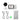 New 3.5 "RGB Night Light Baby Monitor with Night Vision Temperature Detection Voice Intercom Baby Nanny Security Camera