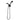 2 In1 Handheld Shower Set with Bracket Three-Way Water Distributor & Explosion-Proof Hose - round Small Overhead Shower Head Set