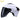 Motorcycle Helmets with Led Lights Moped Helmet Electric Scooter for Men Women with Double Visor Rechargeable Bicycle Light Bike