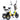 2025 Folding Electric Trike Scooter Passenger Adult Tricycle Sale Ready to Ship Lithium Battery 48V Foldable Bicycle Tricycle
