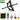 Laser Bow Metal 4-Shares Power Hunting Steel Ball Slingshot Composite Bow Steel Mini Infrared Compound Bow Set Toy Guns