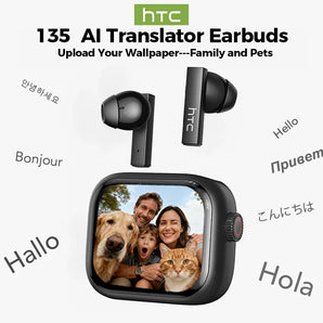 【Custom Wallpaper】 NE40 Earphones Bluetooth V6 TWS Sports AI Translator Earbud Noise Reduction Wireless Headphones with Mic