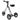 Jmz-Portable Cart，Foldable Household Electric Tricycle, Elderly Adult Commuting Cart, Small Grocery Shopping CART