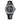Men'S Fashion Automatic Watch Colorful Zircon Moonphase Mechanical Multifunctional Black Leather Strap Timepiece GCM-MUT