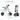 350W Lightweight Folding Electric Scooter Two Parents and Children,Fashionable Portable Mini Three-Wheeled Scooter with Children