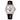 Men'S Fashion Automatic Watch Colorful Zircon Moonphase Mechanical Multifunctional Black Leather Strap Timepiece GCM-MUT