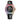 Men'S Fashion Automatic Watch Colorful Zircon Moonphase Mechanical Multifunctional Black Leather Strap Timepiece GCM-MUT