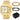 Oulm Auto Date Men Watch Square Gold Quartz Wrist Watch for Man Sports Multi-Time Zone Military Male Waterproof Reloj Hombre