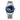 Sapphire Crystal Glass Wrist Watch Painting Dial Blue Color Mens Leather Automatic Wristwatch