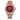 Men'S Fashion Automatic Watch Colorful Zircon Moonphase Mechanical Multifunctional Black Leather Strap Timepiece GCM-MUT