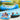 LUSQI Outdoor Inflatable Sofa Bed Fast Inflating Camping Mattress for Beach Nap No Pump Required Portable Air Bed for Picnic