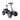 8000W Foldable Dual Suspension Electric Scooter Adult Four Wheels ATV Golf Cart for Outdoor Pit Dirt Sports
