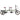 Kpop New Quadruple Folding Parent-Child Double Car Sightseeing Tour Couple 2 People Bicycle