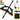 Laser Bow Metal 4-Shares Power Hunting Steel Ball Slingshot Composite Bow Steel Mini Infrared Compound Bow Set Toy Guns