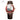 Sapphire Crystal Glass Wrist Watch Painting Dial Blue Color Mens Leather Automatic Wristwatch