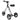 Aluminum Alloy Ultra Light Small Electric Vehicle Folding Electric Scooter for Household Use, Adult Electric Commuting Tricycle
