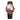 Sapphire Crystal Glass Wrist Watch Painting Dial Blue Color Mens Leather Automatic Wristwatch