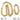Hip Hop Long Chain Golden Choker Two Sizes Top Quanlity Gold Plated Jewelry Set Necklace Bracelet Jewellery Sets Party Gifts