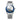 Sapphire Crystal Glass Wrist Watch Painting Dial Blue Color Mens Leather Automatic Wristwatch