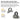 Q108 Ear Clip OWS Wireless Bluetooth Digital Display Headphones Sport Gaming Headset HIFI Surround Sound Earbuds with Mic